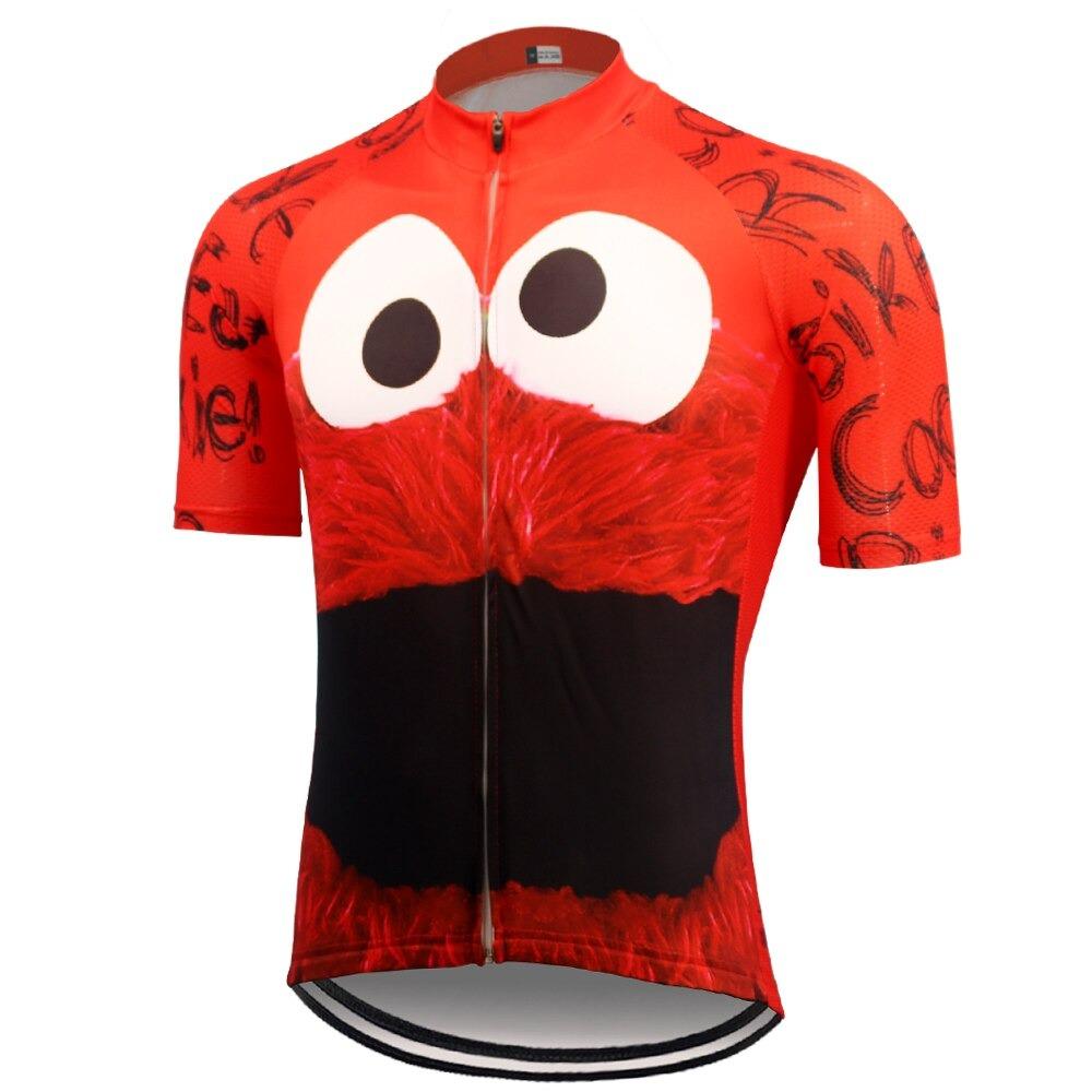 Men's Red Cookie Monster Cycling Jersey M