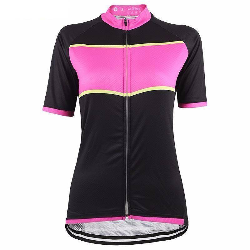 Women s Black Pink Cycling Jersey