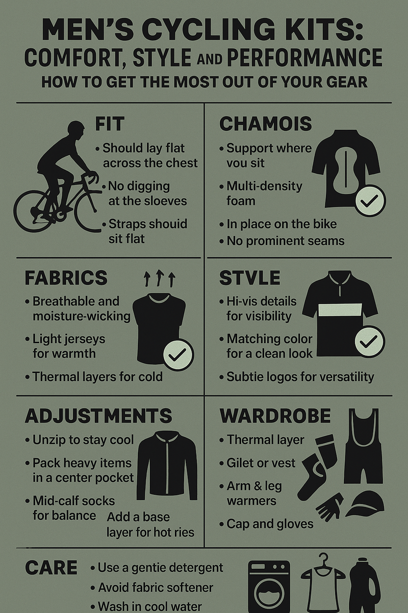 Men’s Cycling Kits: Comfort, Style and Performance – How to Get the Most Out of Your Gear