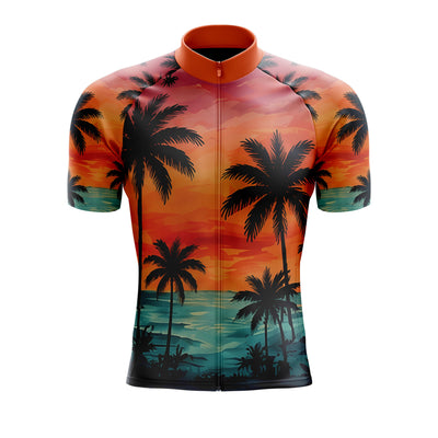Jersey de ciclismo azul del lado de los hombres