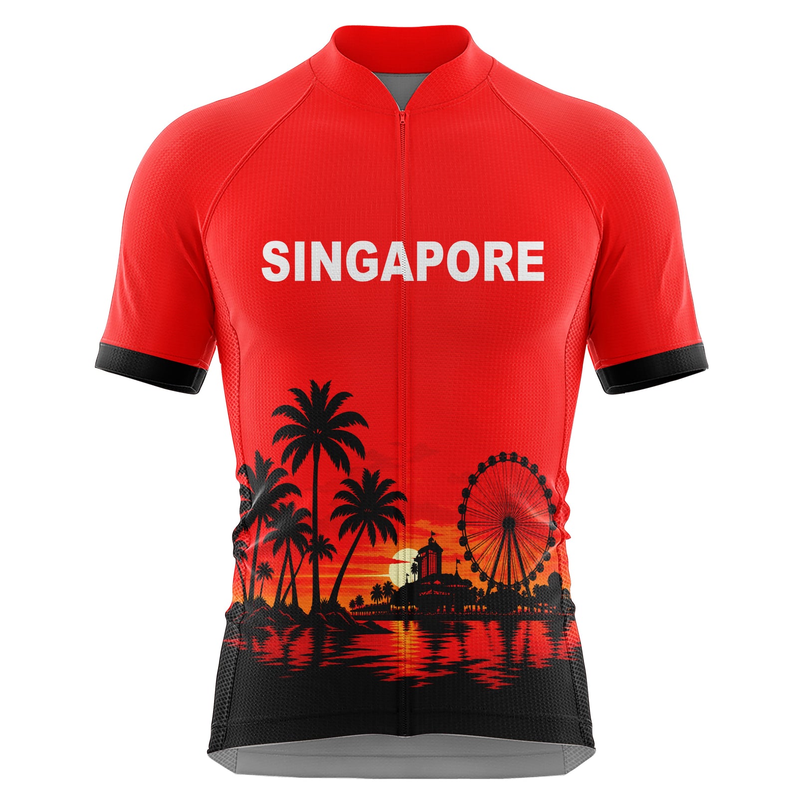 Jersey de ciclismo azul del lado de los hombres