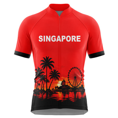 Jersey de ciclismo azul del lado de los hombres