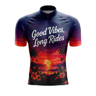 Jersey de ciclismo azul del lado de los hombres