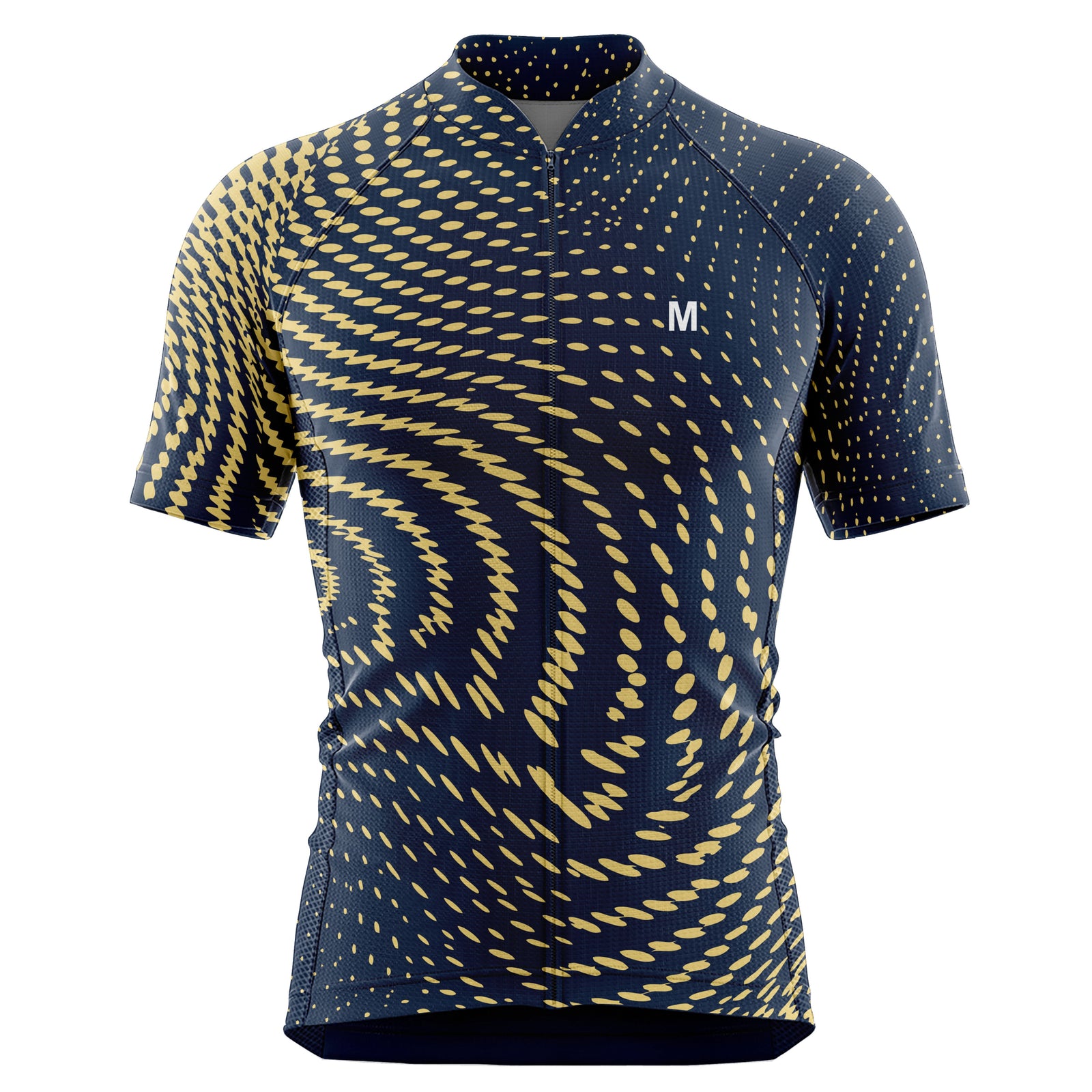 Jersey de ciclismo azul del lado de los hombres