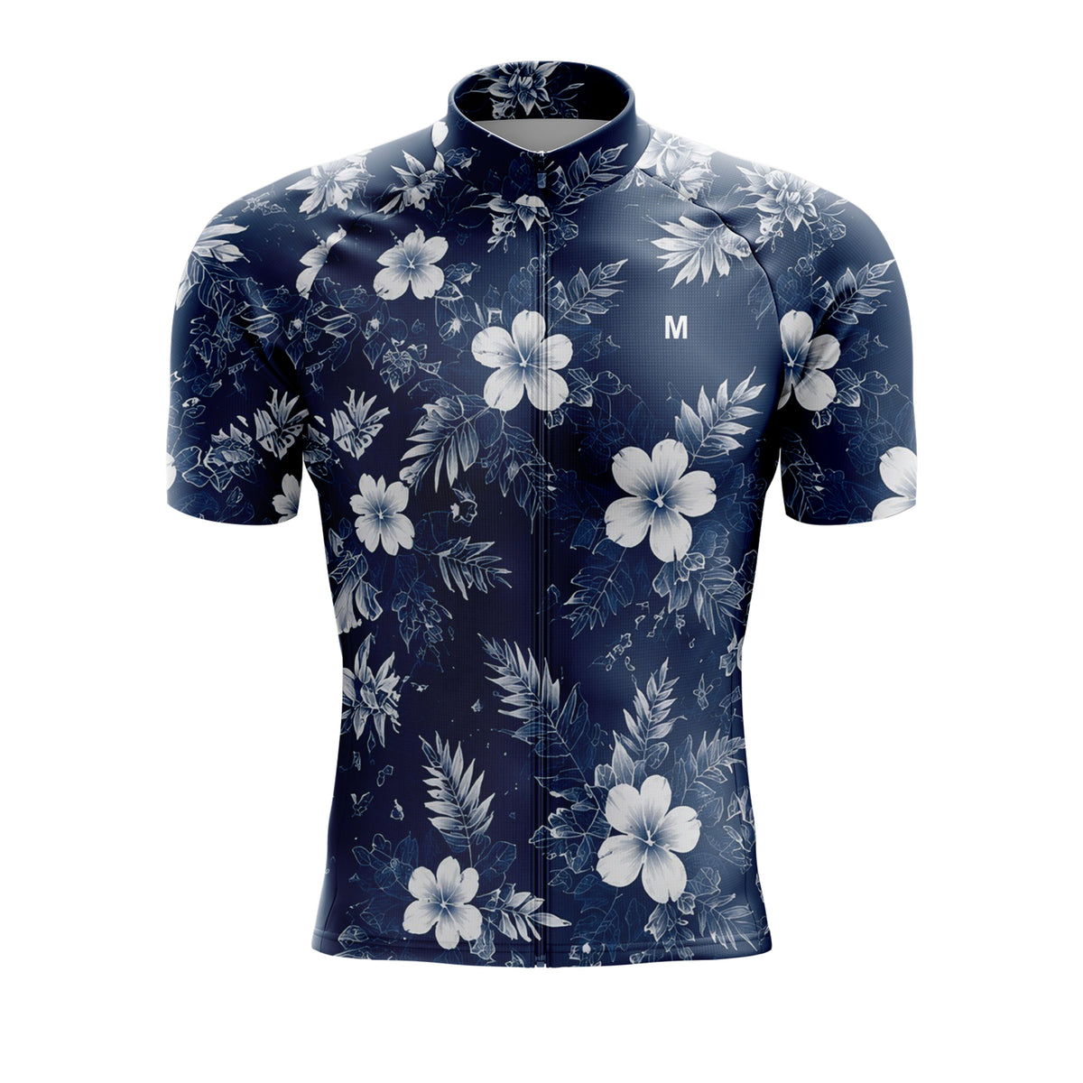 Men's Blue Floral Cycling Jersey 26/19 Edition