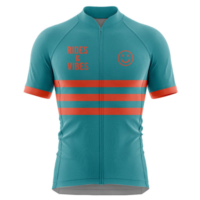Men's Rides & Vibes Cycling Jersey - teal
