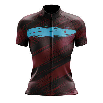 Women's Burgundy Cycling Jersey or Shorts