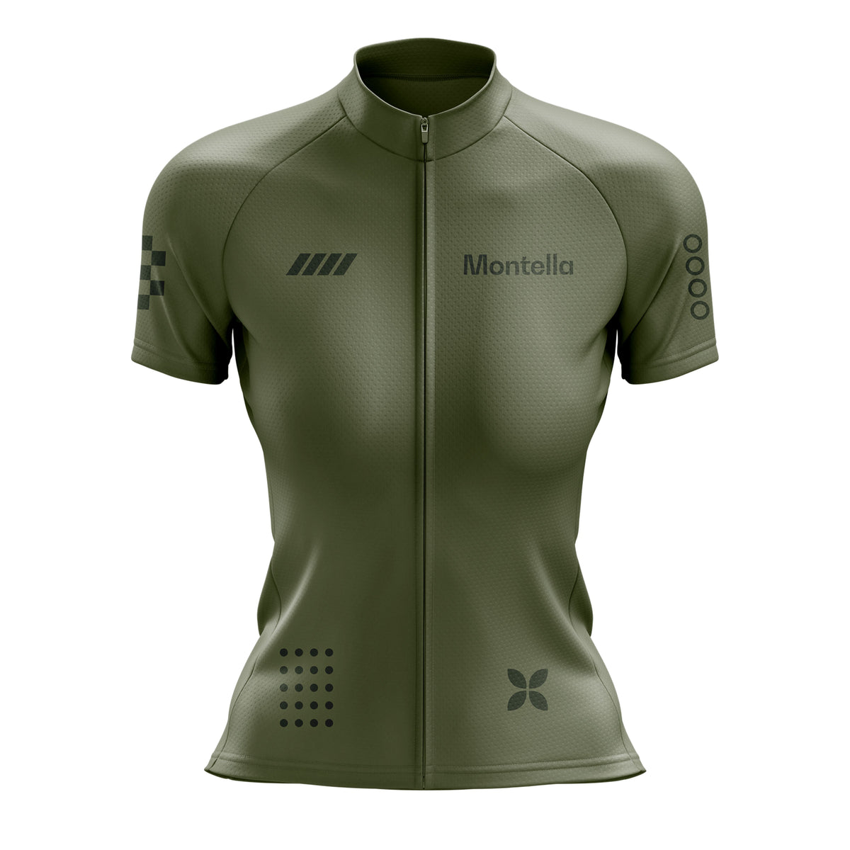 Women's Olive Green Cycling Jersey