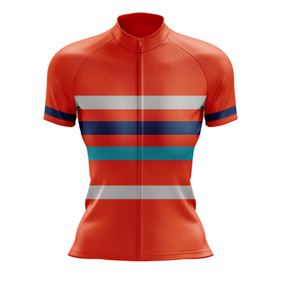 Women's Orange Cycling Jersey 26 Edition