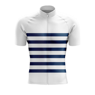 Jersey de ciclismo azul del lado de los hombres