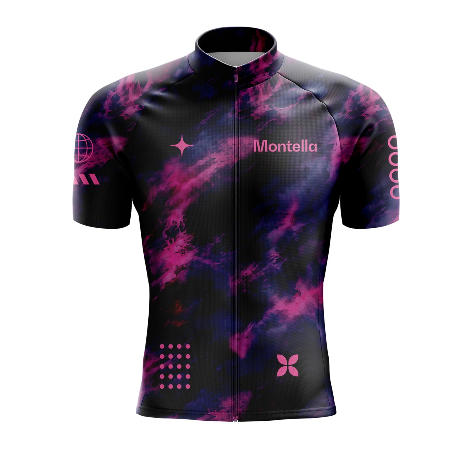 Jersey de ciclismo azul del lado de los hombres