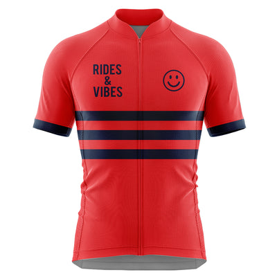 Men's Rides & Vibes Cycling Jersey - Red