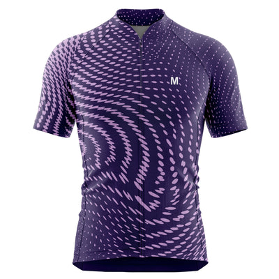 Jersey de ciclismo azul del lado de los hombres