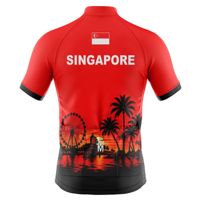 Jersey de ciclismo azul del lado de los hombres