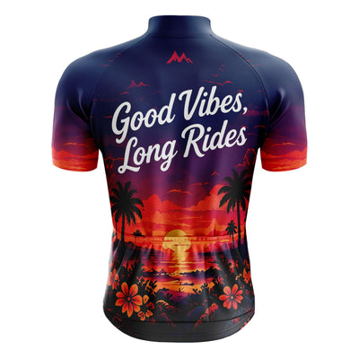 Jersey de ciclismo azul del lado de los hombres