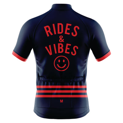 Men's Rides & Vibes Cycling Jersey - Blue