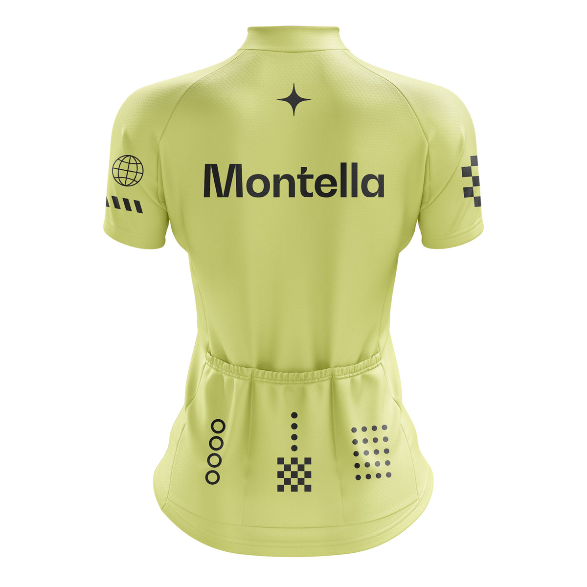 Jersey de ciclismo de gradiente rosado de mujeres