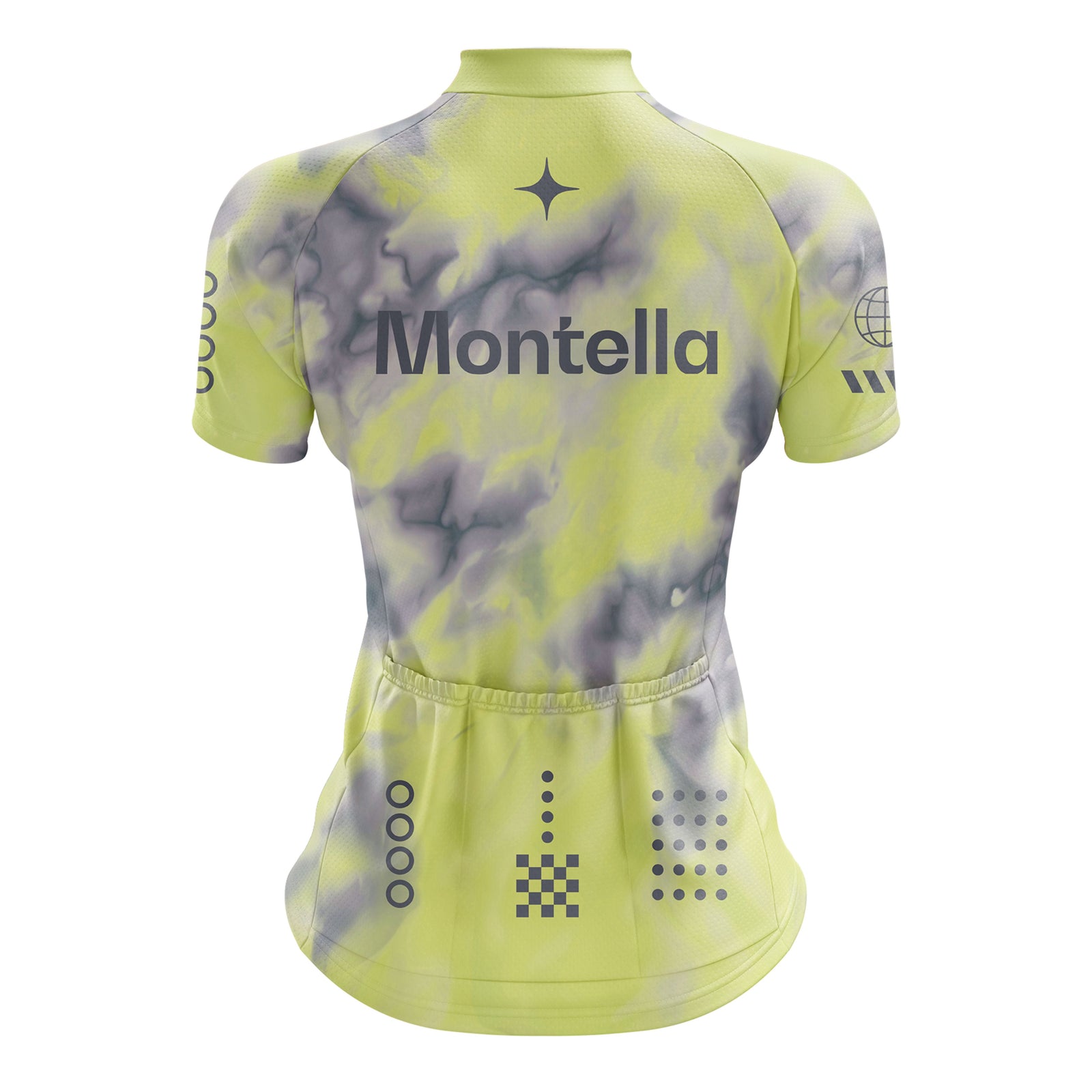 Women's Yellow Galaxy Cycling Jersey