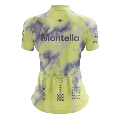 Women's Yellow Galaxy Cycling Jersey