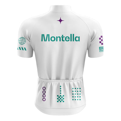 Jersey de ciclismo azul del lado de los hombres