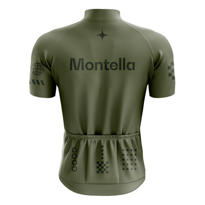 Jersey de ciclismo azul del lado de los hombres