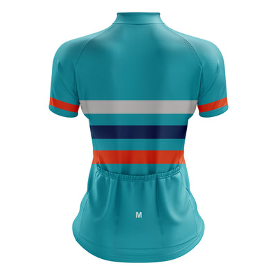 Women's Teal Cycling Jersey 26 Edition