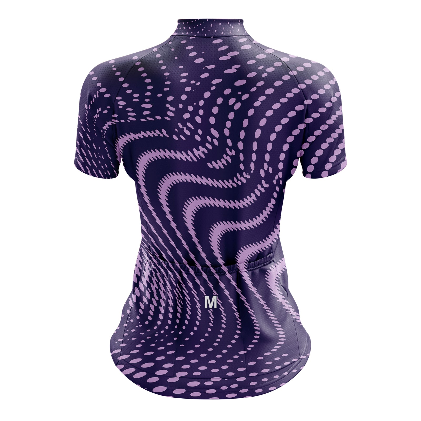 Jersey de ciclismo de gradiente rosado de mujeres