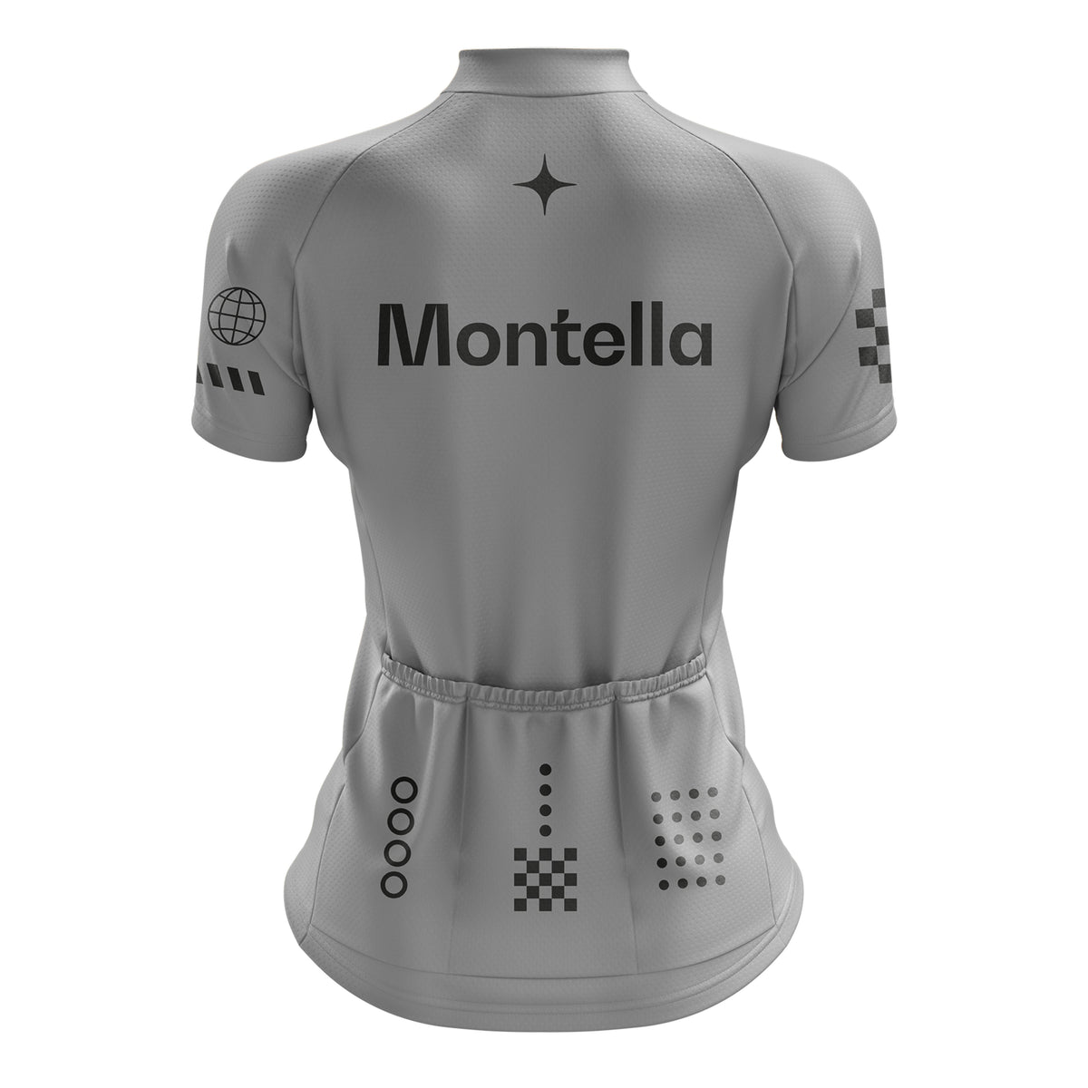 Jersey de ciclismo de gradiente rosado de mujeres