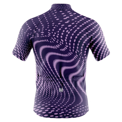 Jersey de ciclismo azul del lado de los hombres