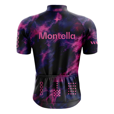 Jersey de ciclismo azul del lado de los hombres
