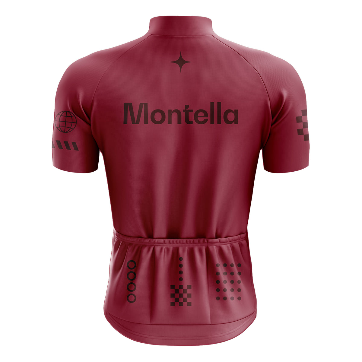 Men's Burgundy Cycling Jersey or Bib Shorts