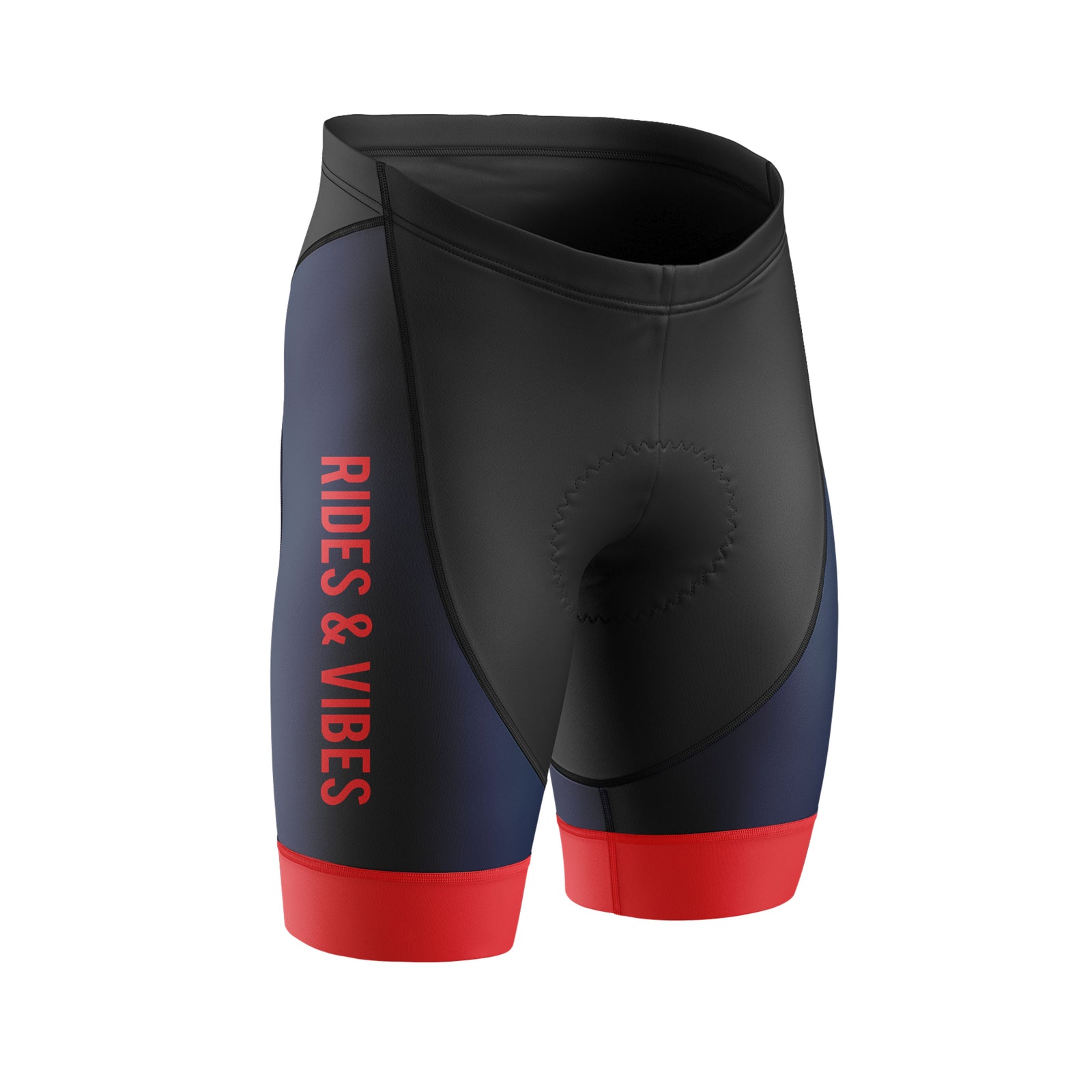 Women Rides & Vibes Cycling Shorts - Blue