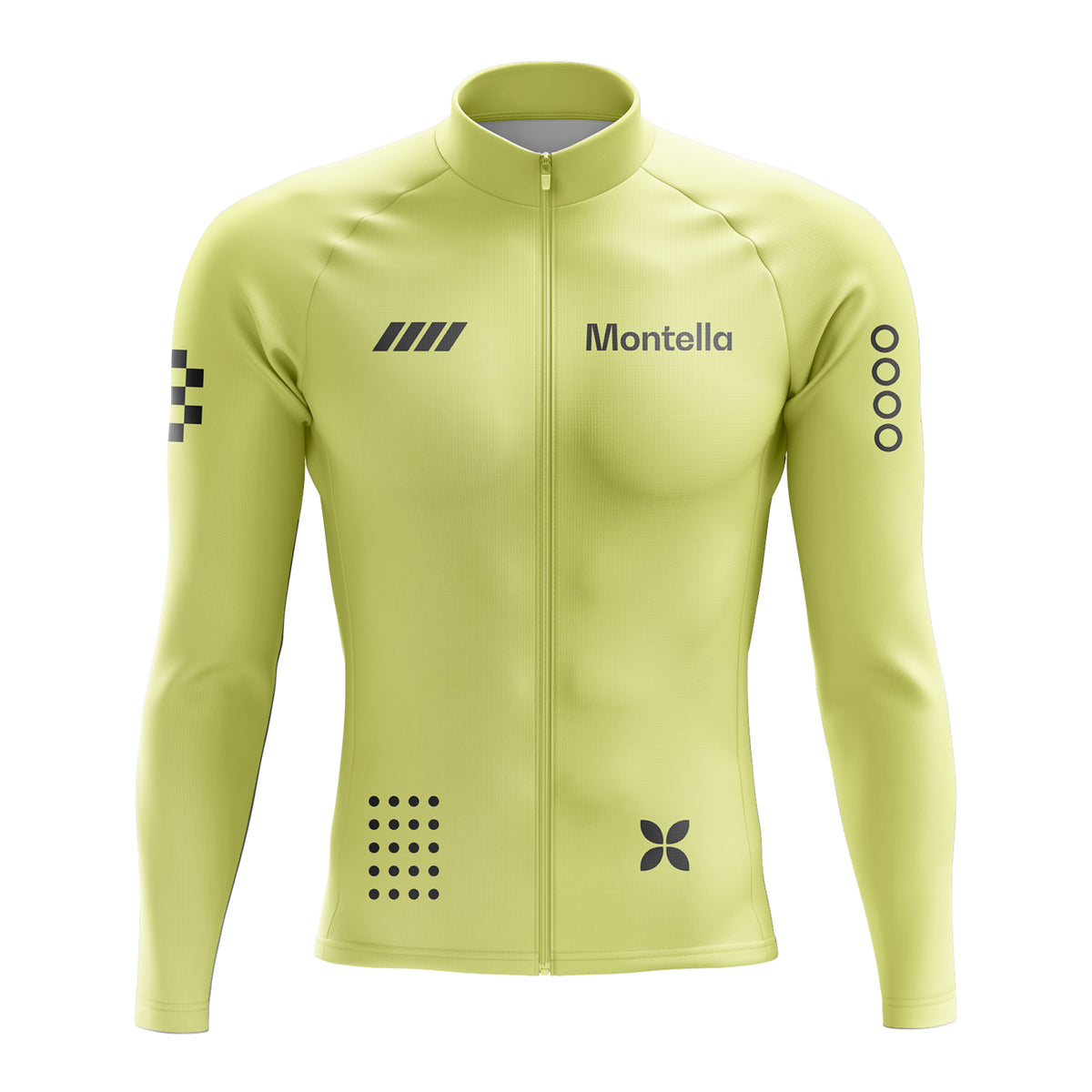 Jersey de ciclismo de manga de ángulo negro de los hombres