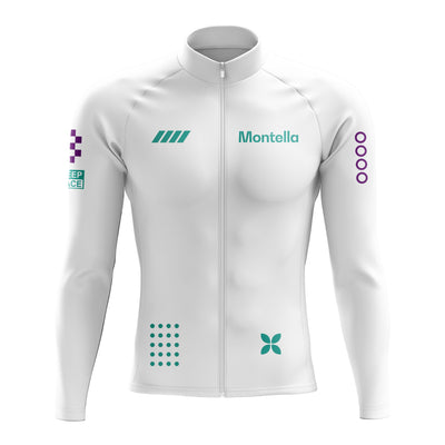 Jersey de ciclismo de manga de ángulo negro de los hombres