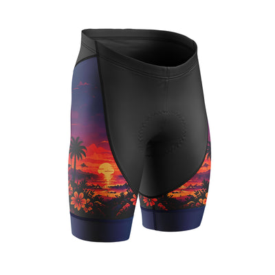 Mujeres pantalones cortos de ciclismo de gradiente rosa