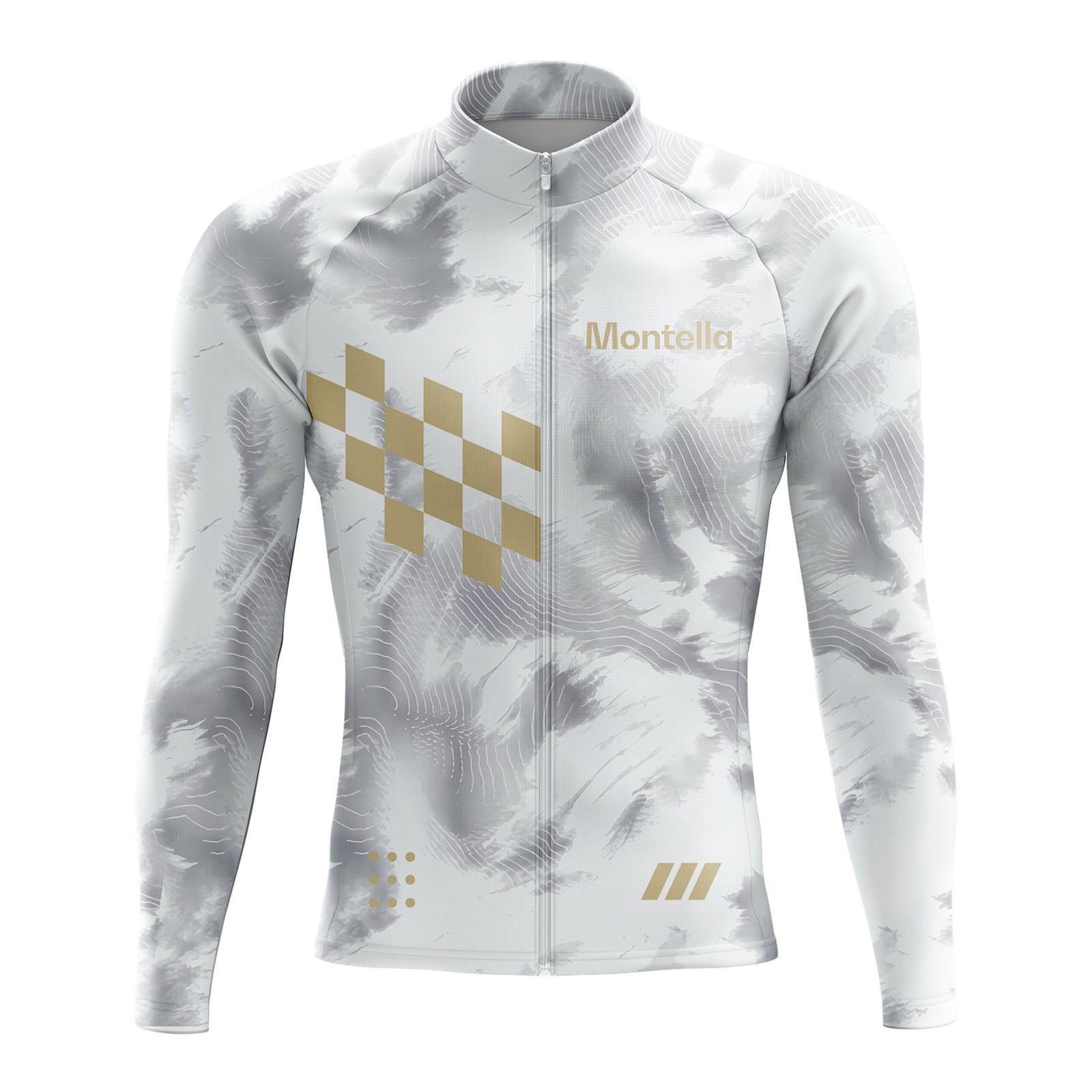Jersey de ciclismo de manga de ángulo negro de los hombres