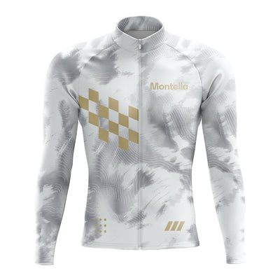 Jersey de ciclismo de manga de ángulo negro de los hombres