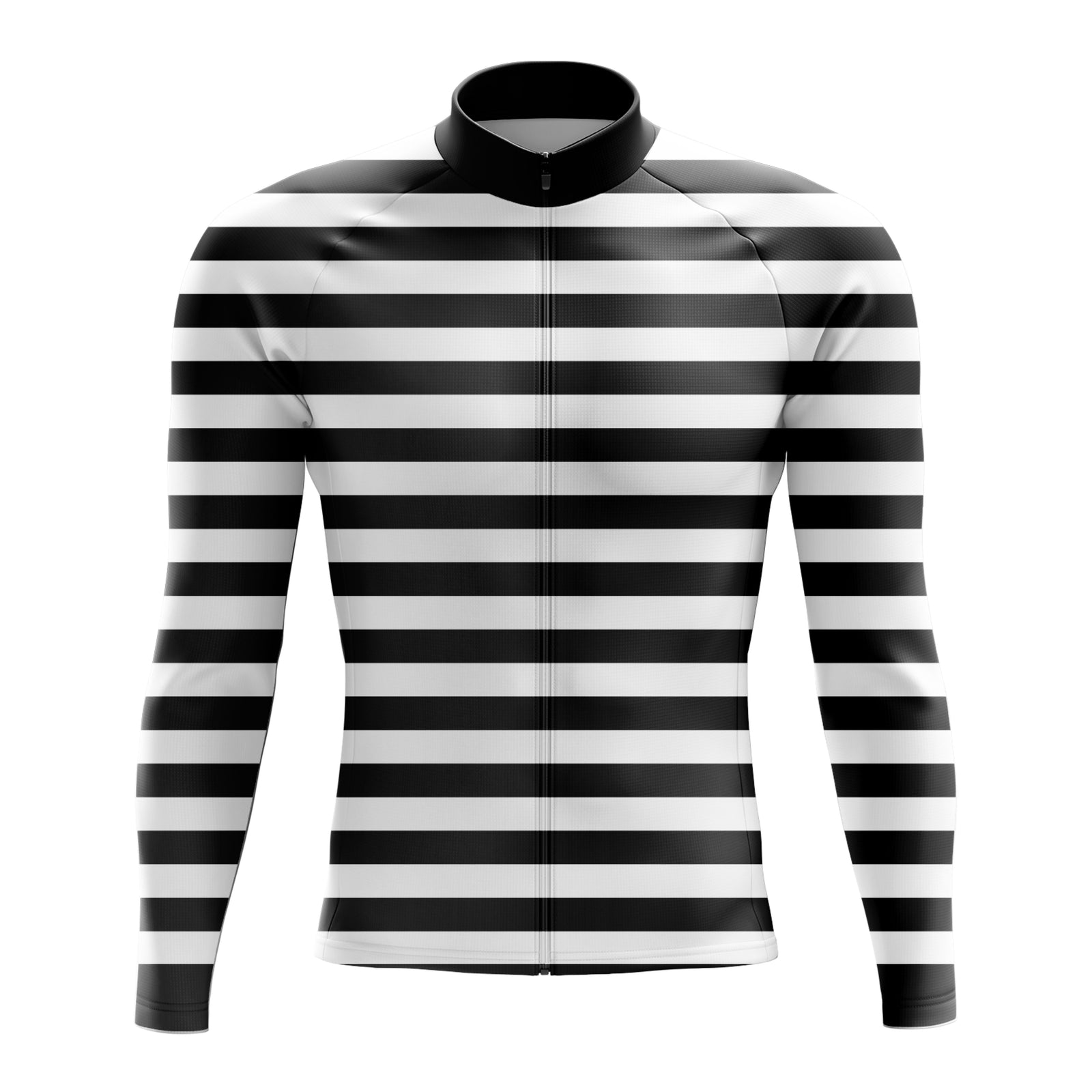 Jersey de ciclismo de manga de ángulo negro de los hombres