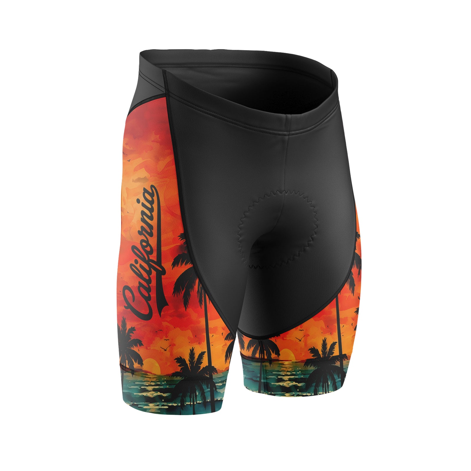 Mujeres pantalones cortos de ciclismo de gradiente rosa