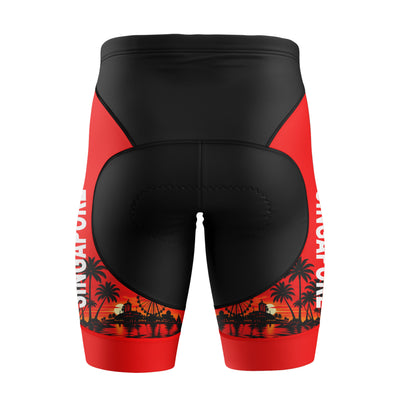 Mujeres pantalones cortos de ciclismo de gradiente rosa
