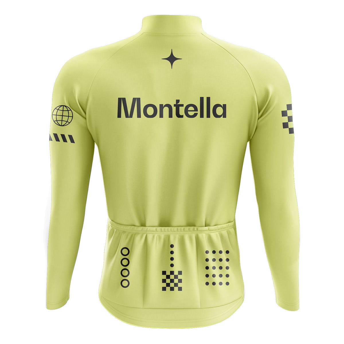 Jersey de ciclismo de manga de ángulo negro de los hombres