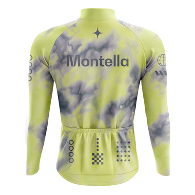 Men's Space Yellow Long Sleeve Cycling Jersey 26/21