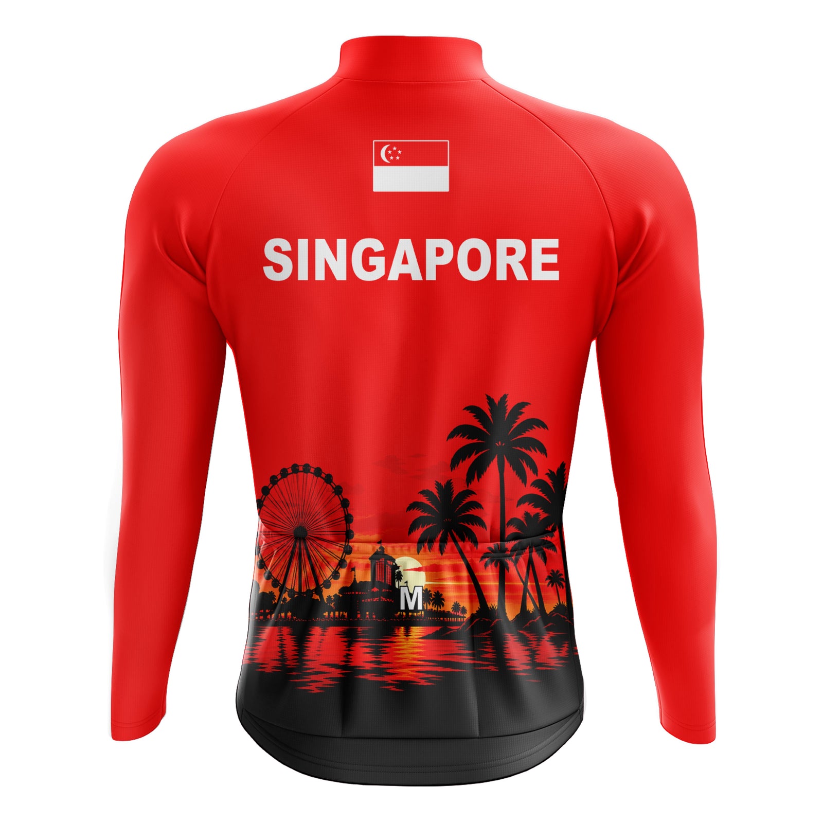 Jersey de ciclismo de manga de ángulo negro de los hombres
