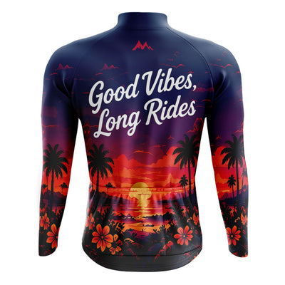 Jersey de ciclismo de manga de ángulo negro de los hombres
