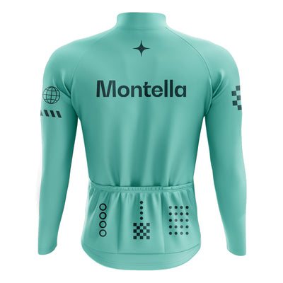 Jersey de ciclismo de manga de ángulo negro de los hombres