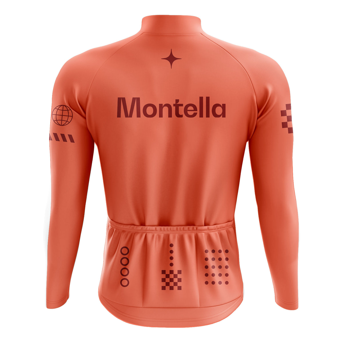 Jersey de ciclismo de manga de ángulo negro de los hombres