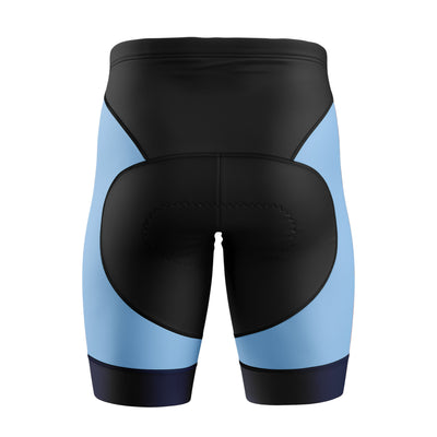 Women Rides & Vibes Cycling Shorts - Light Blue