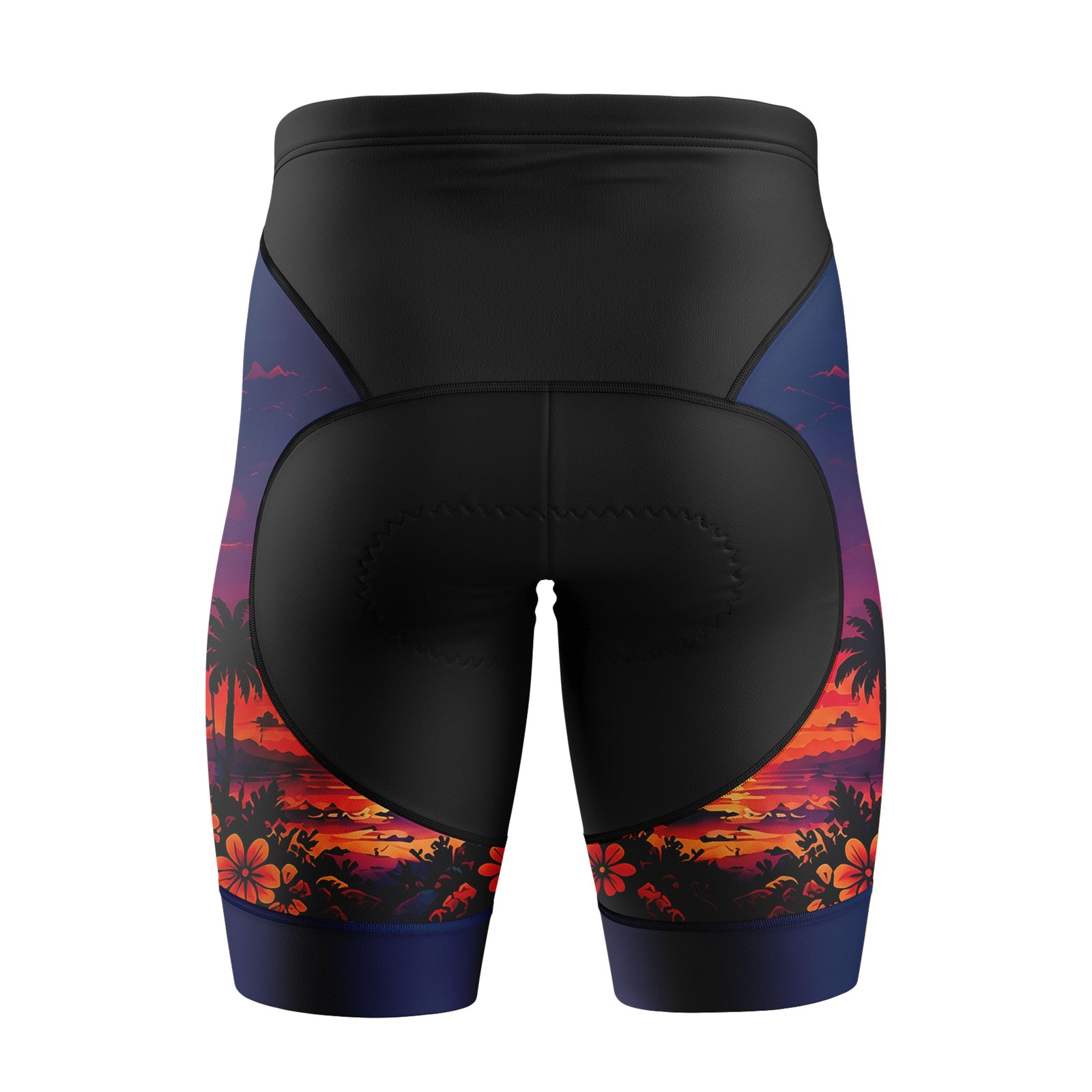 Mujeres pantalones cortos de ciclismo de gradiente rosa