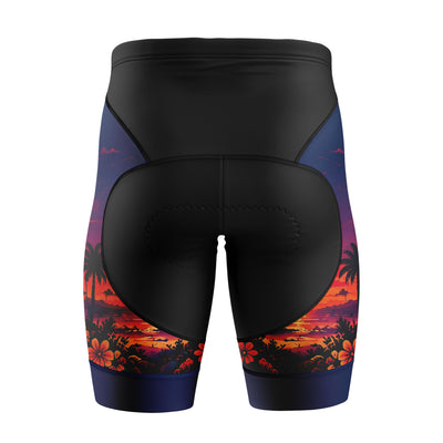Mujeres pantalones cortos de ciclismo de gradiente rosa