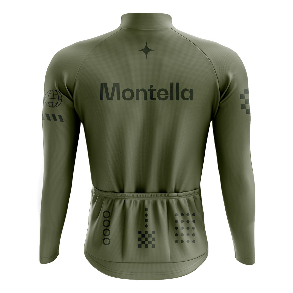 Jersey de ciclismo de manga de ángulo negro de los hombres